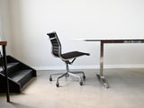 Carrara Marble Dining Table with Stainless Steel Base by Nicos Zographos