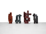 Ceramic Studio Sculpture "Multi Mass Form No. 3" by Abigail Kuohn