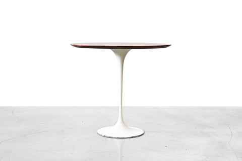 Vintage Walnut Oval Top Tulip Side Table by Eero Saarinen for Knoll