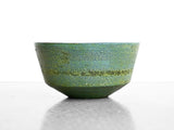 Vintage Ceramic Green and Blue Glazed Bowl by Marcello Fantoni for Raymor
