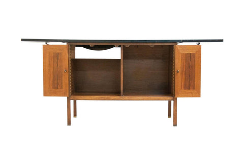 American of Martinsville Walnut and Rosewood Bar Cabinet - Mid Century Modern