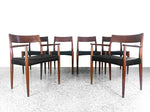 Arne Hovman Olsen teak Danish dining chairs - mid century modern 