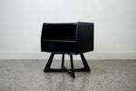 Matte Black Sculptura Side Table or Nightstand by Heywood Wakefield