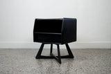 Matte Black Sculptura Side Table or Nightstand by Heywood Wakefield