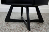 Matte Black Sculptura Side Table or Nightstand by Heywood Wakefield