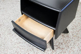 Matte Black Sculptura Side Table or Nightstand by Heywood Wakefield