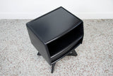 Matte Black Sculptura Side Table or Nightstand by Heywood Wakefield