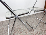 Giancarlo Piretti "Plia" Folding Chairs for Castelli - Set of Two