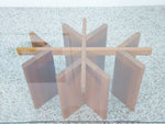 Danish Teak Glass Top Coffee Table by Gustav Gaarde for Trekanten