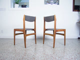 Teak Side Chairs by Erik Buch for O.D. Møbler - A Pair