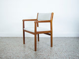 Teak Armchair in Kvadrat Wool by Jørgen Henrik Møller for J.L. Møller