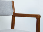 Teak Armchair in Kvadrat Wool by Jørgen Henrik Møller for J.L. Møller