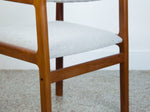 Teak Armchair in Kvadrat Wool by Jørgen Henrik Møller for J.L. Møller