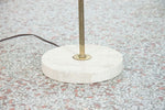 Vintage Travertine and Brass Table Lamp