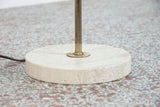 Vintage Travertine and Brass Table Lamp