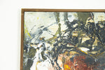 Vintage Abstract Mixed Media Oil Painting by Janet Rae