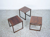 Kai Kristiansen Rosewood Nesting Tables Cube