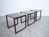 Kai Kristiansen Rosewood Nesting Tables Cube