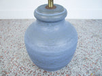 Lee Rosen Mid Century Modern Blue Ceramic Table Lamp