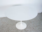 Eero Saarinen 48" Tulip Dining table for Knoll International - White Laminate