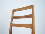 Danish Teak Ladder Back Dining Chairs - a Pair