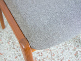 Danish Teak Ladder Back Dining Chairs - a Pair