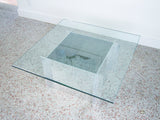 Paul Mayen Aluminum and Glass Coffee Table for Habitat