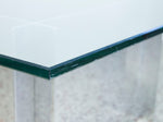 Paul Mayen Aluminum and Glass Coffee Table for Habitat