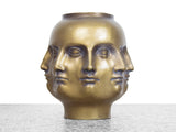 Original 2005 TMS Perpetual Faces Vase - Gold