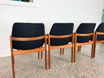 Henning Kjaernulf Teak Dining Chairs for Korup Stolefabrik - Set of Four