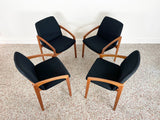 Henning Kjaernulf Teak Dining Chairs for Korup Stolefabrik - Set of Four