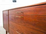 Jens Risom Mid-Size Credenza - Walnut and Brass