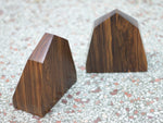 Rosewood Obelisk Bookends