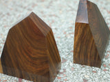 Rosewood Obelisk Bookends