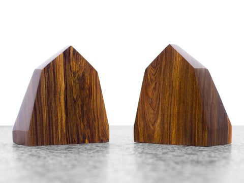 Rosewood Obelisk Bookends