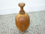 Vintage Folk Art Turned Pine Wood Sculpture