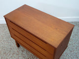 Kai Kristiansen 3-Drawer Teak Dresser for HJN Møbler