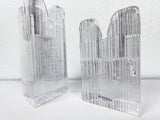 Kosta Boda "Skyline" Candleholders by Anna Ehrner - Pair