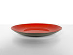 Enameled Red Metal Bowl by Leif Wessmann for Knoll International