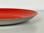 Enameled Red Metal Bowl by Leif Wessmann for Knoll International