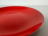 Enameled Red Metal Bowl by Leif Wessmann for Knoll International