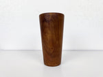 Vintage Hand-Turned Solid Teak Wood Cup