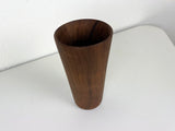 Vintage Hand-Turned Solid Teak Wood Cup