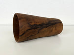 Vintage Hand-Turned Solid Teak Wood Cup