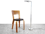 Vintage Robert Sonneman Chrome and Cast Aluminum Adjustable Floor Lamp