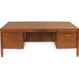 Jens Risom Walnut  Executive Desk - Mid Century Modern