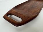 Danish Teak Tray with Handle by Bonniers