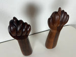 Brazilian Jacaranda Rosewood Hand Sculptures by Jac Arte