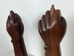 Brazilian Jacaranda Rosewood Hand Sculptures by Jac Arte