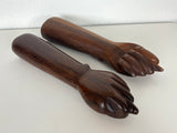 Brazilian Jacaranda Rosewood Hand Sculptures by Jac Arte